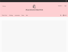 Tablet Screenshot of peacockinstilettos.com